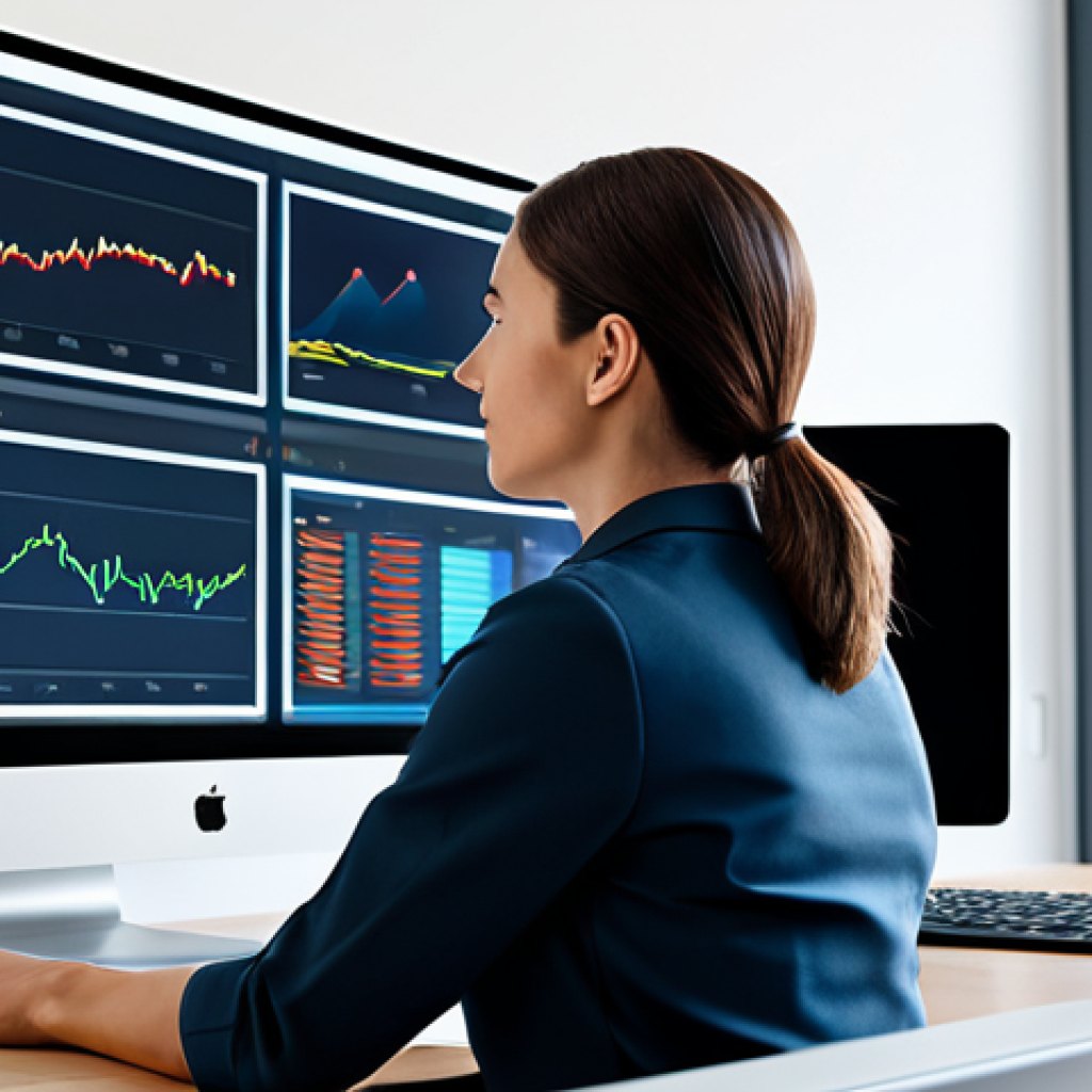 A calm professional, fully clothed in a modest business casual outfit, sitting at a sleek, minimalist desk in a bright, modern office. The individual is focused on a large, high-resolution monitor displaying intuitive dashboards and organized digital workspaces. There's a sense of serenity and control, with a subtle glow from the screens hinting at efficient AI-driven assistance. The background is clean and uncluttered, suggesting an optimized workflow. Perfect anatomy, correct proportions, natural pose, well-formed hands, proper finger count, natural body proportions, professional photography, high quality, safe for work, appropriate content, family-friendly.