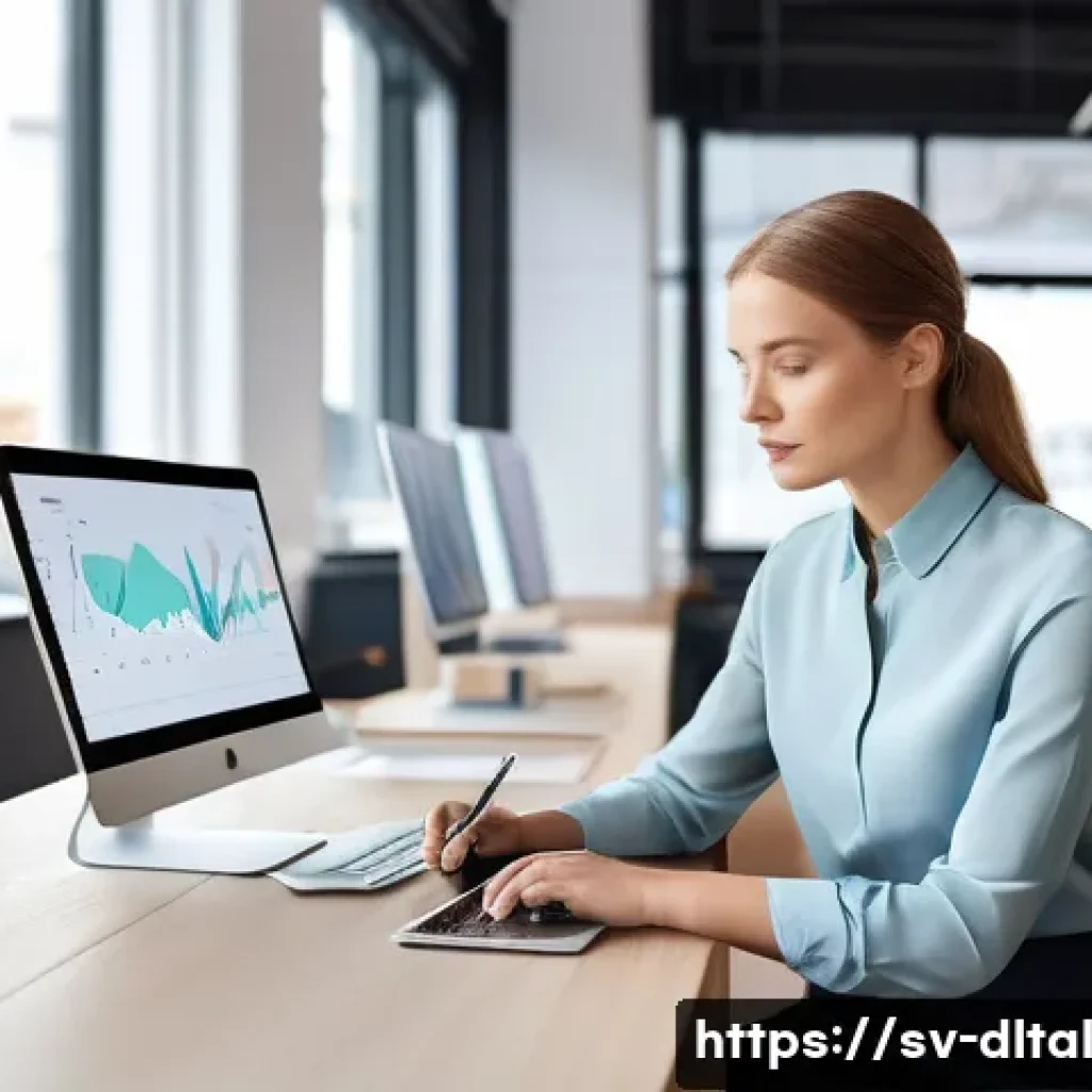 디지털 도구의 사용자 교육 및 훈련 방안 - **Prompt 1: Empowered Professional Navigating Digital Tools with AI Assistance**
"A diverse fema...