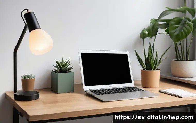 효율적인 작업을 위한 디지털 툴 배치 전략 - **Prompt: Organized Digital Workspace for Focus**
"A clean, well-lit Scandinavian-style home off...